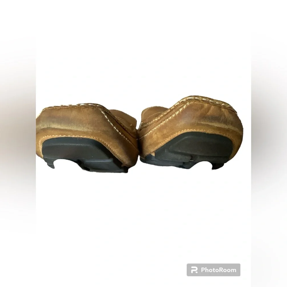 Clark’s men moccasin leather upper shoes